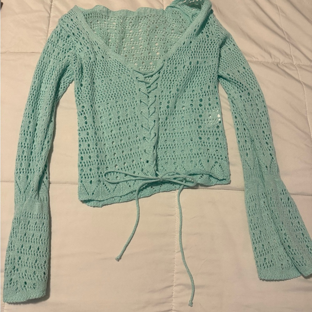 Small Brazilian top mint green never used